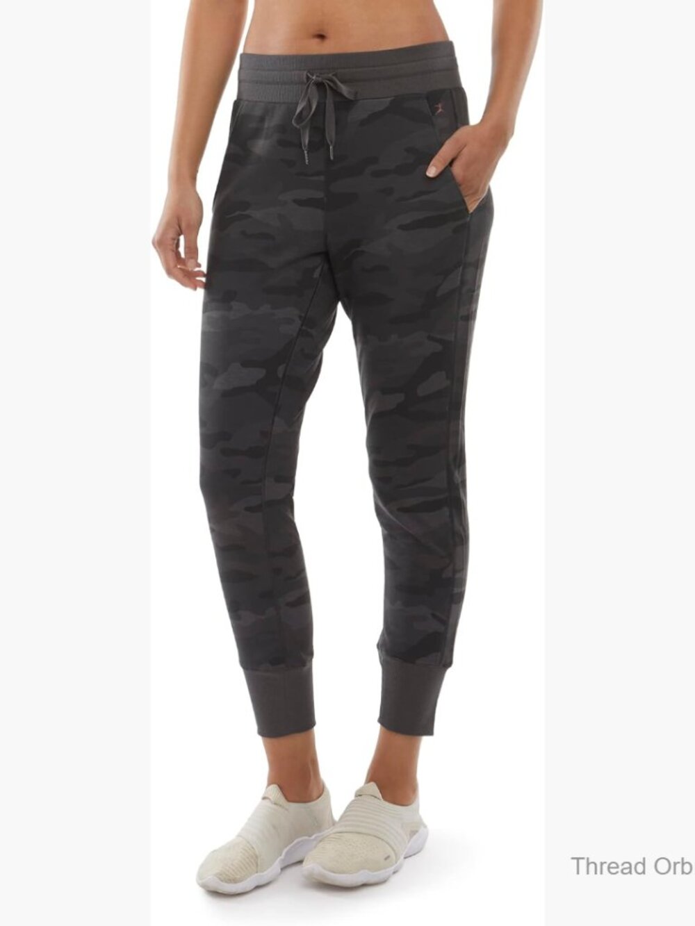 Mid Rise Jogger Sweatpants with Drawstring and Side Pockets